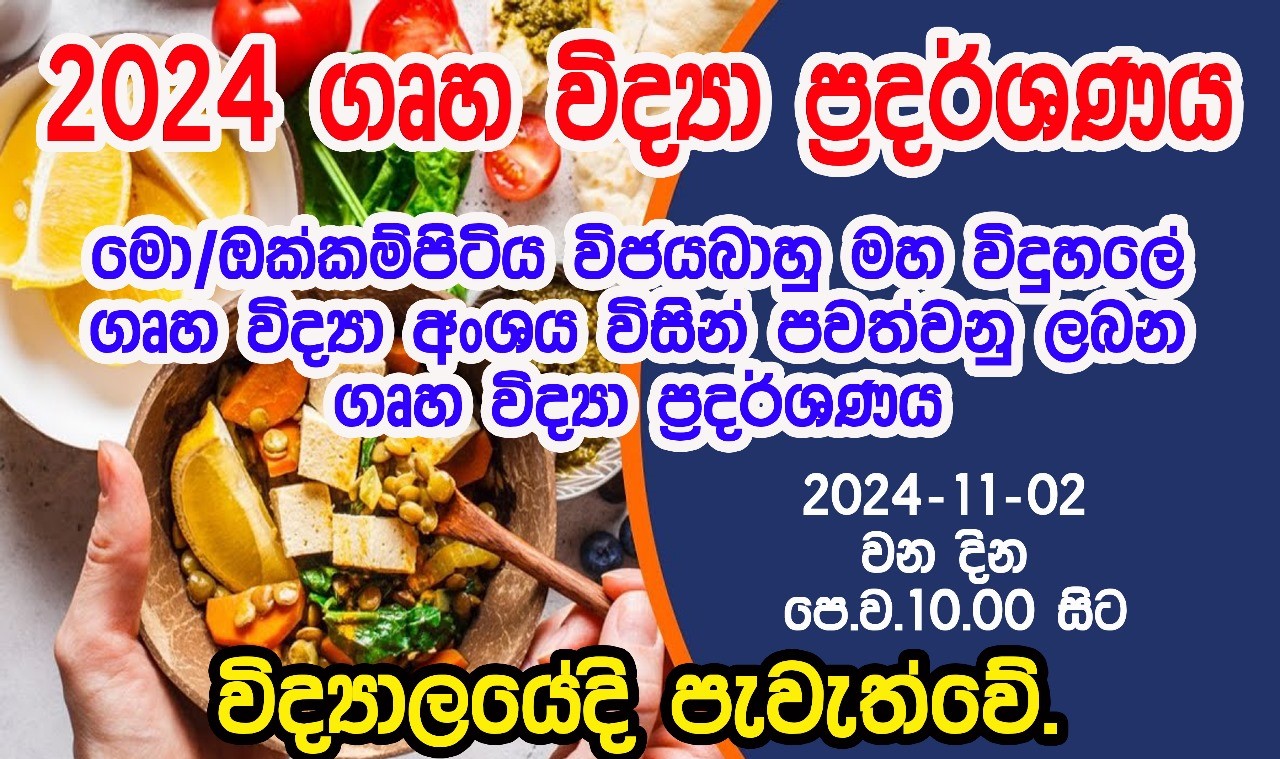 පාසල් ගෘහ විද්‍යා ප්‍රදර්ශනය -2024 